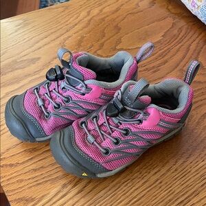 Keen Kids Pink and Gray Sneakers